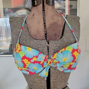 Hollister Bikini Top Medium Floral Y2K